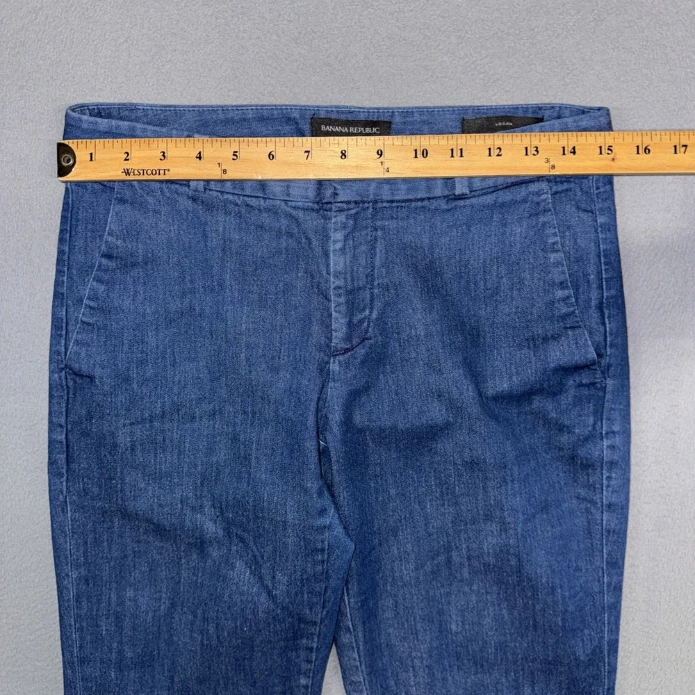 Banana Republic Pants Womens 2 Logan Bootcut Flat Front Stretch Cotton Twill
